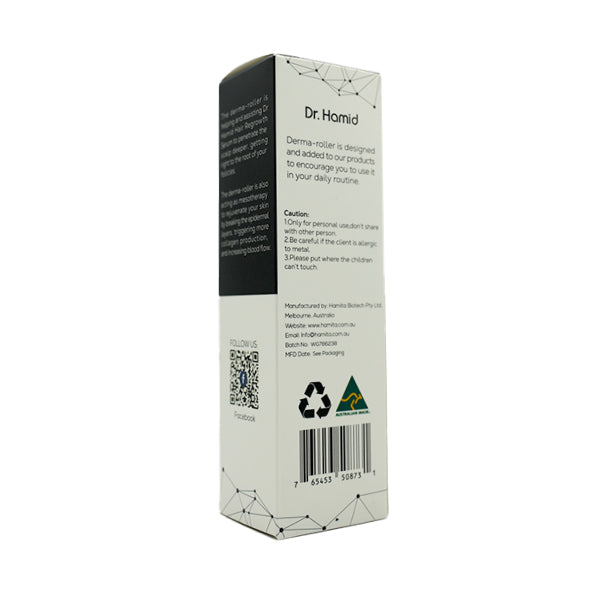 Dr. Hamid's hair regrowth -Derma-Roller-with box back
