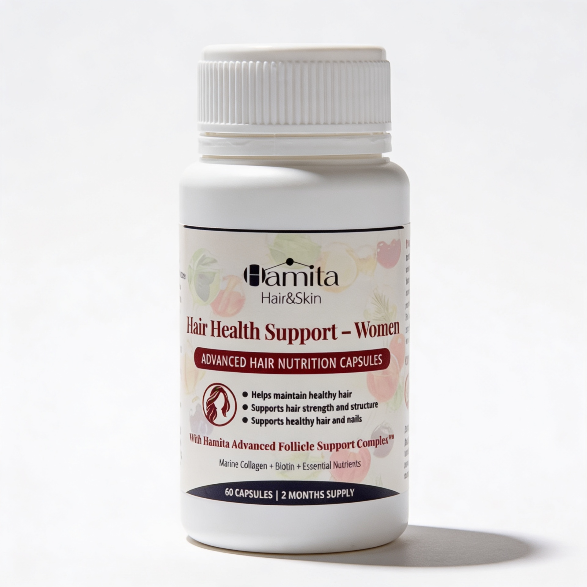 Hamita Hair Growth Capsules for Women — Advanced Natural Hair Growth Supplement | 60 Capsules