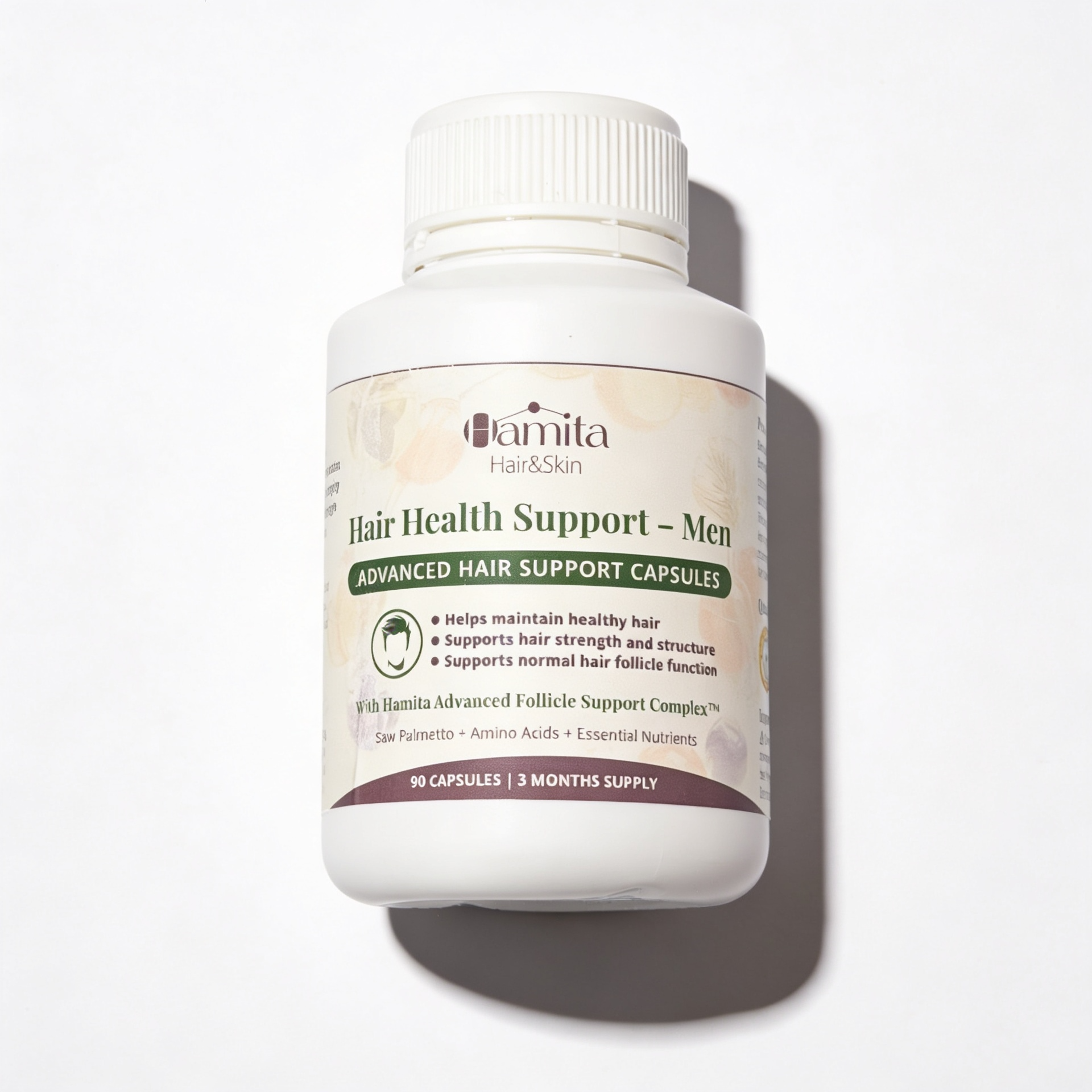 Hamita Hair Growth Capsules for Men — Advanced Natural Hair Growth Supplement | 90 Capsules