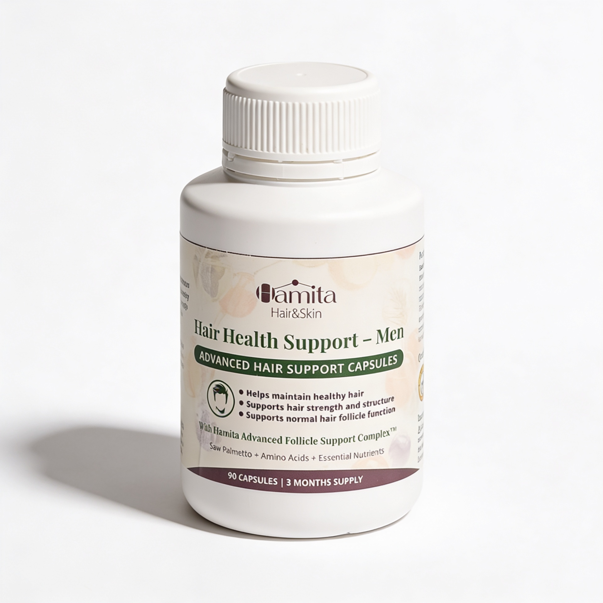Hamita Hair Growth Capsules for Men — Advanced Natural Hair Growth Supplement | 90 Capsules
