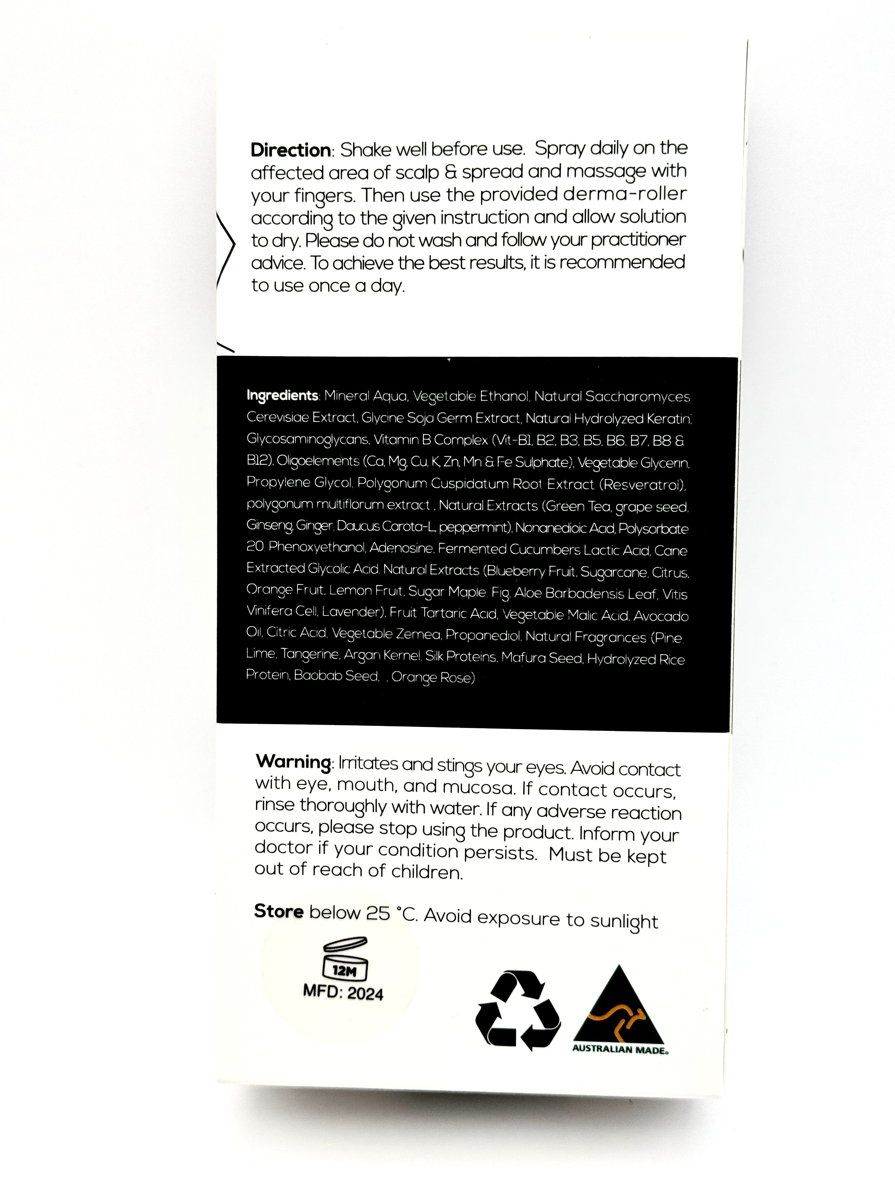 Hair Regrowth Serum Package