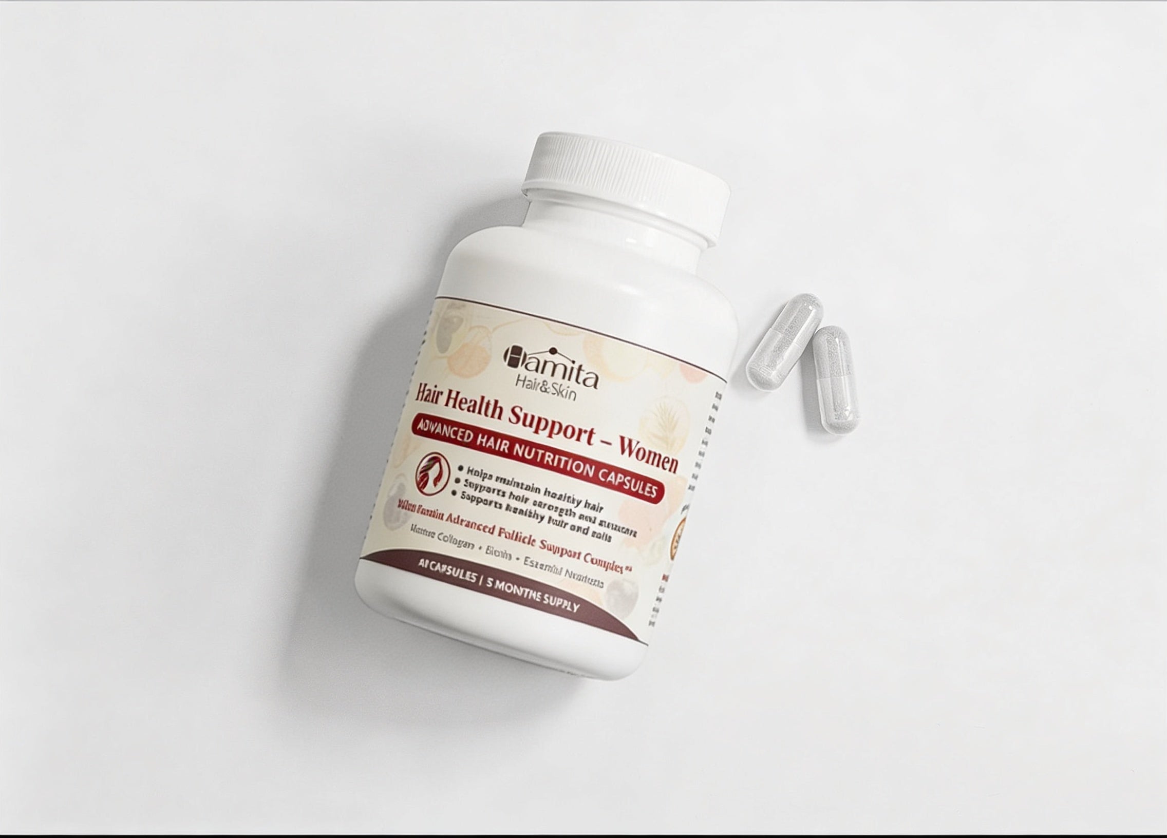 Hamita Hair Growth Capsules for Women — Advanced Natural Hair, Skin & Nail Supplement | 90 Capsules