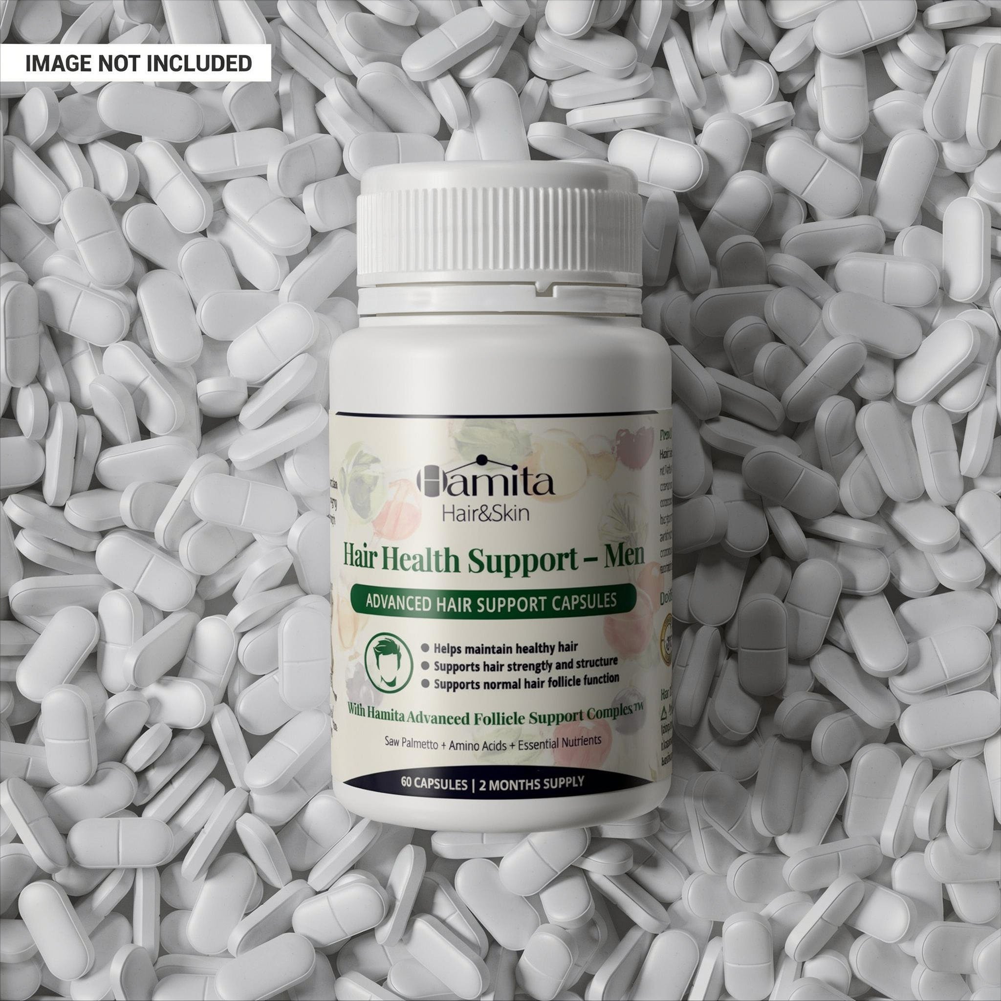 Hamita Hair Growth Capsules for Men — Advanced Natural Hair Growth Supplement | 90 Capsules