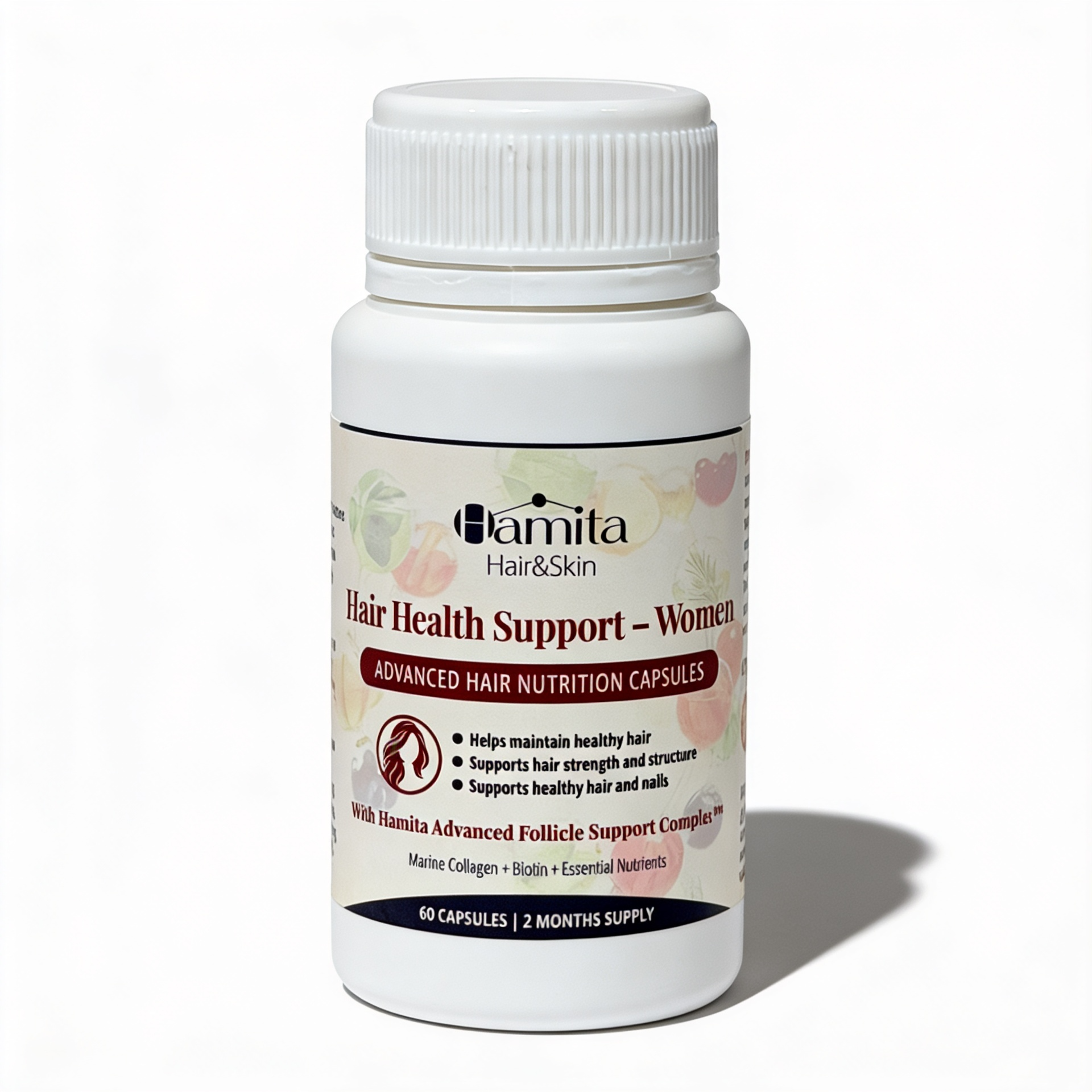 Hamita Hair Growth Capsules for Women — Advanced Natural Hair Growth Supplement | 60 Capsules