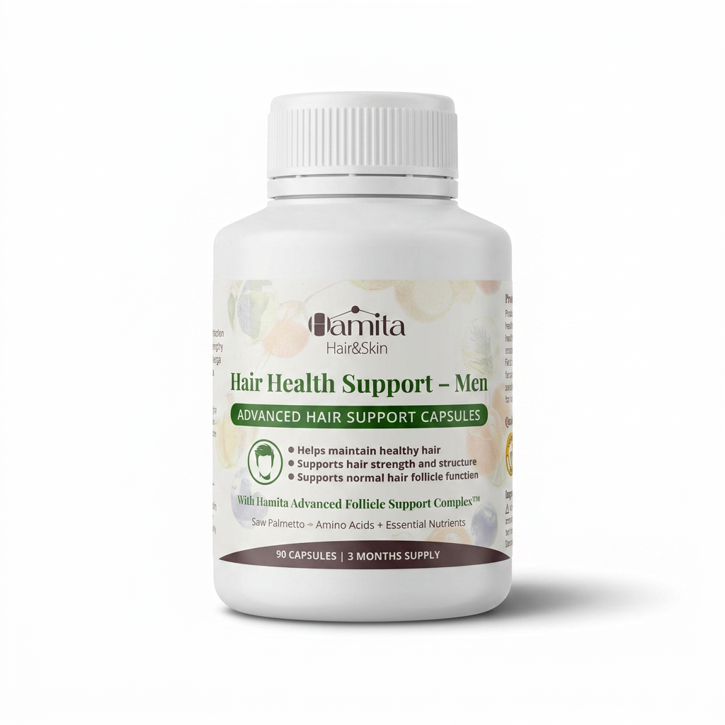 Hamita Hair Growth Capsules for Men — Advanced Natural Hair Growth Supplement | 90 Capsules